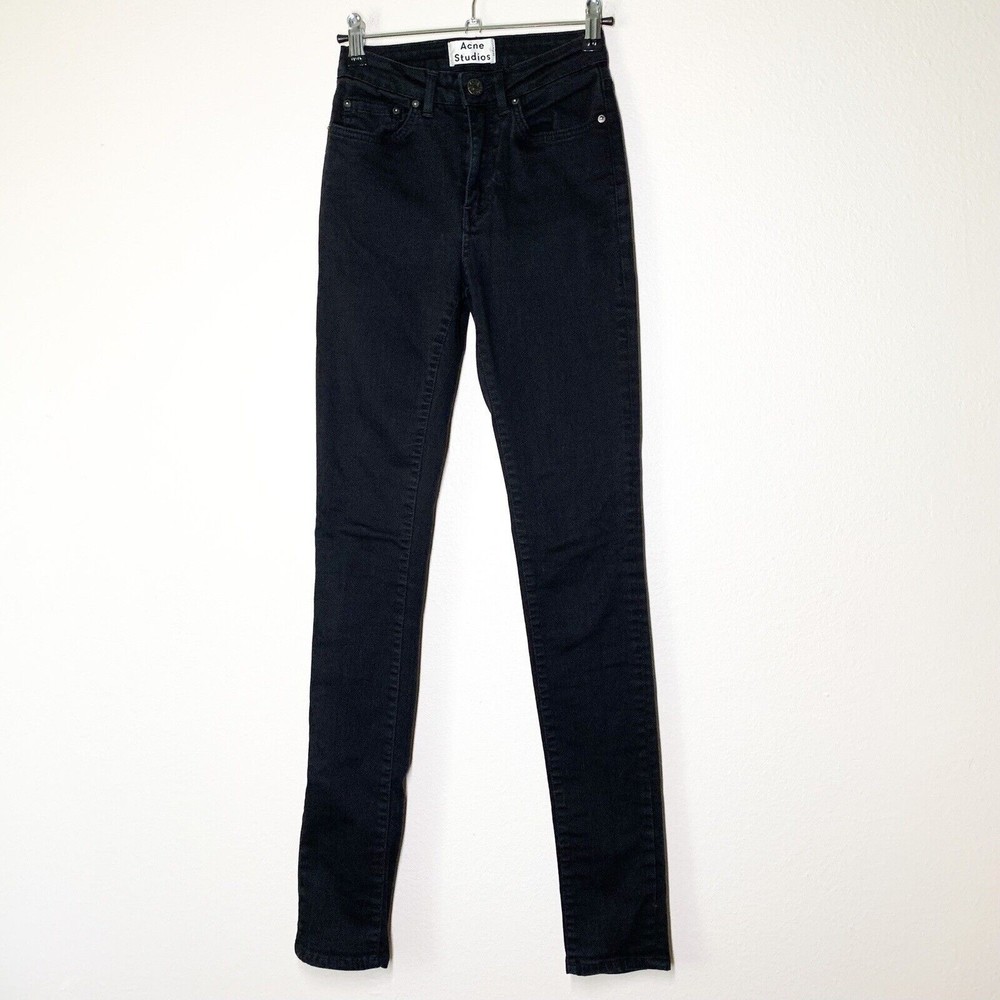 Acne Studios Stil Jeans in Pin Black 25 x 32 Skinny Leg
